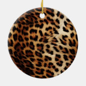 Cool Cat Cheetah Luipaard Print Keramisch Ornament (Achterkant)