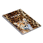Cool Cat Cheetah Luipaard Print Notitieboek (Rechterzijde)