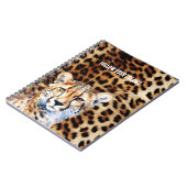 Cool Cat Cheetah Luipaard Print Notitieboek (Linkerzijde)