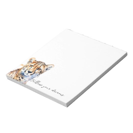 Cool Cat Cheetah Notitieblok (Linkerzijde)