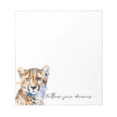 Cool Cat Cheetah Notitieblok (Voorkant)