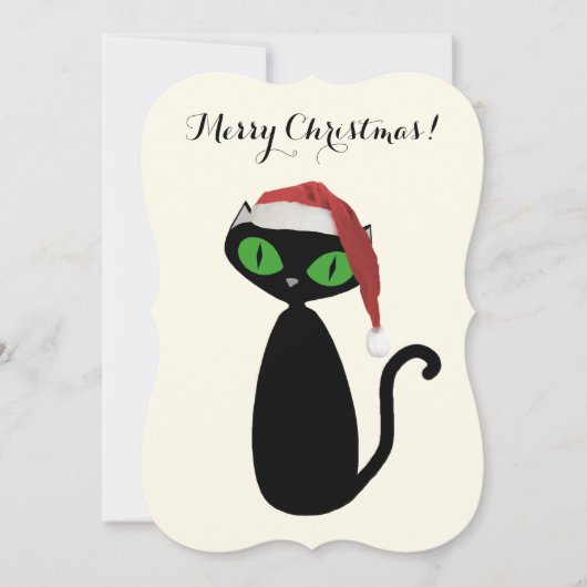 Cool Cat Christmas-Kaart Feestdagenkaart (Voorkant)