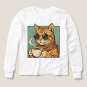 Cool Cat Coffee Retro Style Design for Cat Lovers (Voorkant)