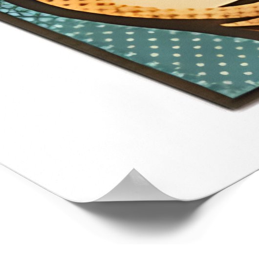 Cool Cat Coffee Retro Style Design for Cat Lovers Poster (Hoek)