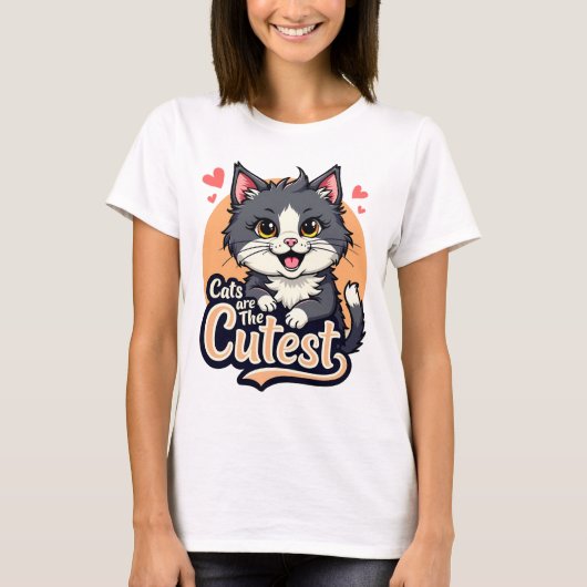 Cool Cat Companion T-shirt (Voorkant)