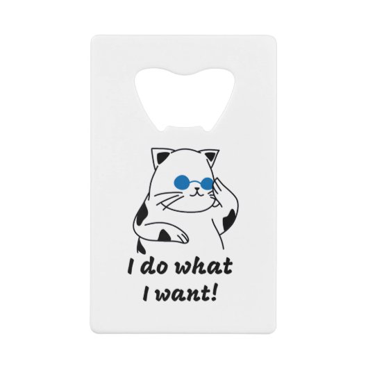 COOL CAT CREDITKAART FLESSENOPENER (Voorkant)