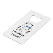 COOL CAT CREDITKAART FLESSENOPENER (Voorkant Gekanteld)