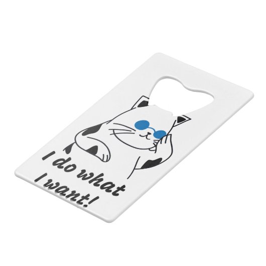 COOL CAT CREDITKAART FLESSENOPENER (Achterkant Gekanteld)