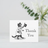 Cool Cat Custom Dank u Briefkaart (Staand voorkant)