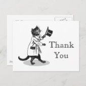 Cool Cat Custom Dank u Briefkaart (Voorkant / Achterkant)