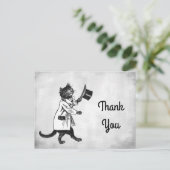 Cool Cat Custom Dank u Briefkaart (Staand voorkant)
