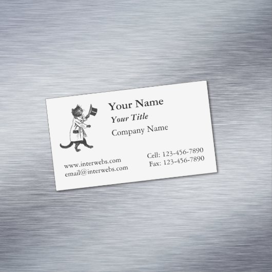 Cool Cat Custom Magnetisch Visitekaartje (Voorbeeld)