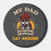 Cool cat dad magneet (Voorkant)