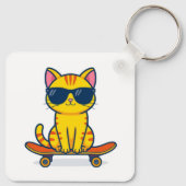 Cool Cat Design Sleutelhanger (Achterkant)