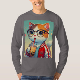 Cool Cat drink boba T-shirt