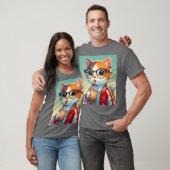 Cool Cat drink boba T-shirt (Unisex)