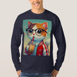 Cool Cat drink boba T-shirt