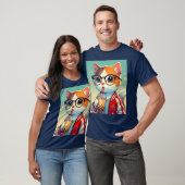 Cool Cat drink boba T-shirt (Unisex)