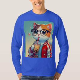 Cool Cat drink boba T-shirt
