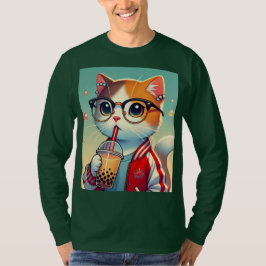 Cool Cat drink boba T-shirt