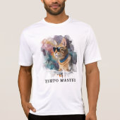 *~* Cool Cat DRUM Speler Hip AP91 Percussionist T-shirt (Voorkant)