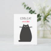 Cool Cat en al dat leuke citaat illustratie Briefkaart (Staand voorkant)