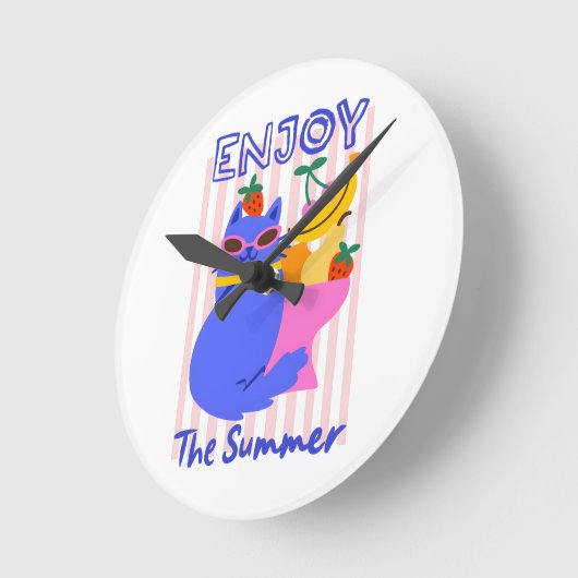 Cool Cat Enjoying the Summer Ronde Klok (Hoek)