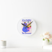 Cool Cat Enjoying the Summer Ronde Klok (Huis)