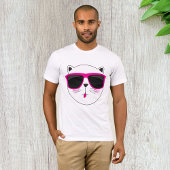 Cool Cat Face met Roze Zonnebril Schattige Kat T-shirt