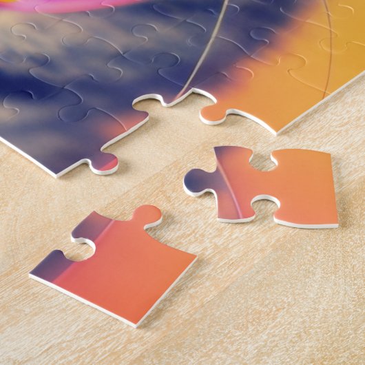 Cool Cat Funky Shades Psychedelic Dream World Legpuzzel (Zijkant)