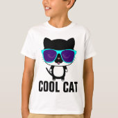COOL CAT Funny Kinder jongens T-shirts (Voorkant)