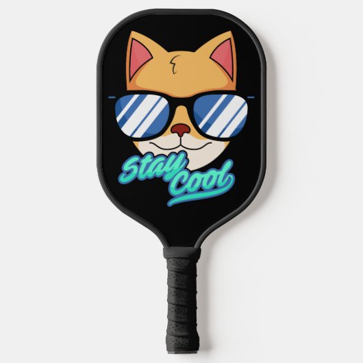 COOL CAT FUNNY PICKLEBALL PADDLES (Voorkant)