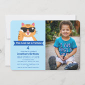 Cool Cat Funny Schattigee verjaardagsfoto van het Kaart (Voorkant)