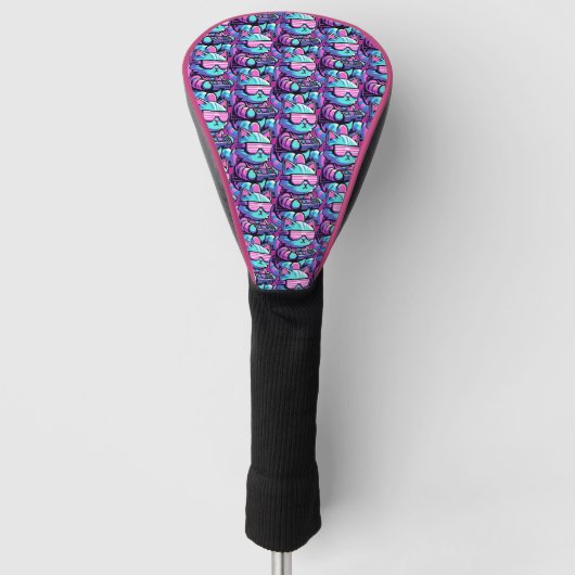 Cool Cat Gamer Golfheadcover (Voorkant)