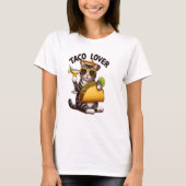 Cool Cat Genieten Taco Dinsdag T-shirt (Voorkant)