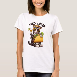 Cool Cat Genieten Taco Dinsdag T-shirt