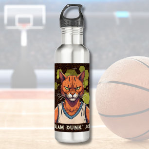 Cool Cat Gifts voor Basketbal Lovers Coach Fans Waterfles