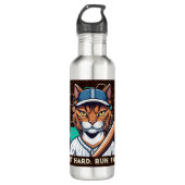Cool Cat Gifts voor Honkbalspelers Liefhebbers Coa Waterfles (Voorkant)