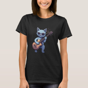Cool Cat Gitaar spelen T-shirt