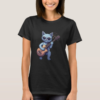 Cool Cat Gitaar spelen T-shirt