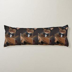 Cool Cat Gitarist – Minimaal Elegant Ontwerp Lichaamskussen
