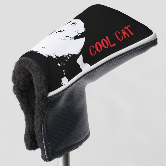 COOL CAT GOLF PUTTER HOESJE GOLFHEADCOVER (3/4 voorkant)