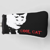 COOL CAT GOLF PUTTER HOESJE GOLFHEADCOVER (Voorkant)
