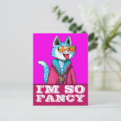 COOL CAT GRAPPIG FANCY ART BRIEFKAART (Staand voorkant)