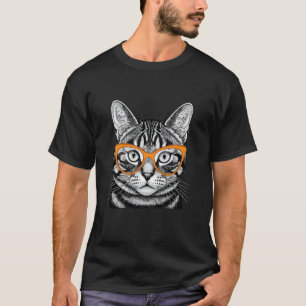Cool Cat Grappige Hipster Huisdierliefhebber voor T-shirt