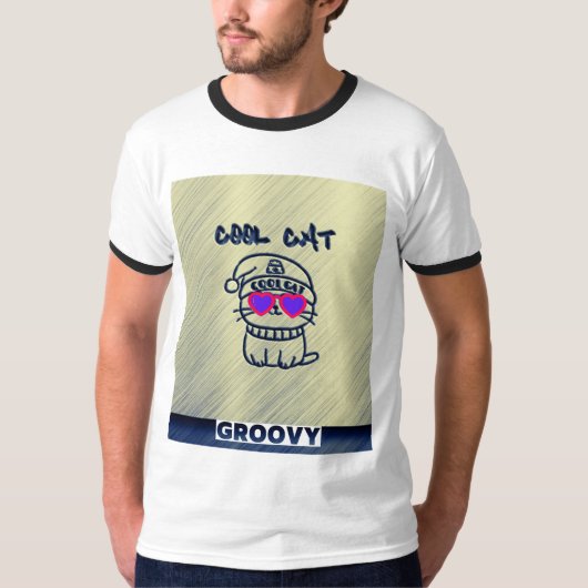 Cool Cat Groovy T-shirt (Voorkant)