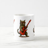 Cool Cat Guitarist Mug – Funny Musician Coffee Cup Koffiemok (Center)