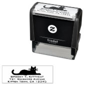 Cool Cat Hanging Out | Retouradres Zelfinktende Stempel (In situ)