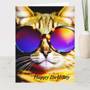 Cool Cat Happy Birthday Kaart