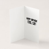 COOL CAT HAPPY BIRTHDAY SUNGLASSEN WENSKAARTEN KAART (Binnen)